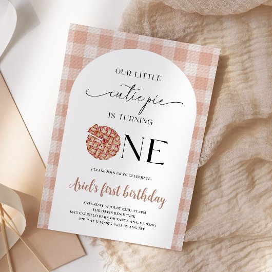 かわいこちゃんパイファースト誕生日 招待状