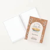 かわいこちゃんパイフローラガールベビーシャワーゲストブック ノートブック (内部)