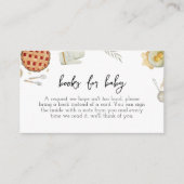 かわいこちゃんパイベーキングの赤ちゃんシャワー エンクロージャーカード (正面)