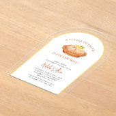 かわいこちゃんパイレモンベビーシャワーアクリル招待状 アクリル招待状 (レイダウン)