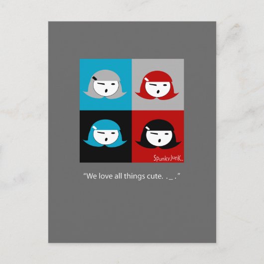 かわいこちゃんパイ女の子はがき ポストカード (正面)