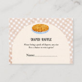 かわいこちゃんパイ感謝ベビーシャワーおむつリクエスト エンクロージャーカード (正面)