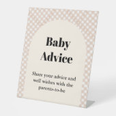 かわいこちゃんパイ感謝児アドバイス赤ちゃんシャワーサイン 台座サイン (正面)