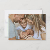 かわいこちゃんパイ感謝祭ベイビーシャワーありがとう サンキューカード (裏面)