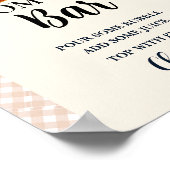 かわいこちゃんパイ感謝祭ベイビーシャワーお気に入りサイン ポスター (角)