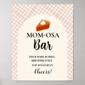 かわいこちゃんパイ感謝祭ベイビーシャワーお気に入りサイン ポスター (正面)