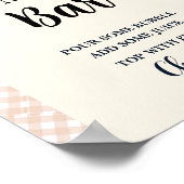 かわいこちゃんパイ感謝祭ベイビーシャワーお気に入りサイン ポスター (角)