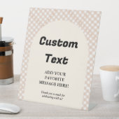 かわいこちゃんパイ感謝祭ベイビーシャワーお気に入りサイン 台座サイン (インサイチュ)