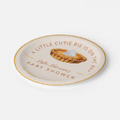 かわいこちゃんパイ感謝祭ベビーシャワープレート ペーパープレート (アングル)