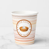 かわいこちゃんパイ感謝祭ベビーシャワー紙カップ 紙コップ (裏面)