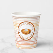 かわいこちゃんパイ感謝祭ベビーシャワー紙カップ 紙コップ (正面)