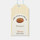 かわいこちゃんパイ感謝祭秋ベビーシャワー ギフトタグ (正面)