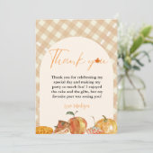 かわいこちゃんパイ感謝祭誕生日サンキューカード 案内状 (スタンド正面)