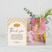 かわいこちゃんパイ感謝祭誕生日サンキューカード 案内状 (スタンド正面)