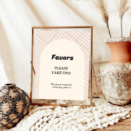 かわいこちゃんパイ感謝赤ちゃんシャワーお気に入りサイン ポスター