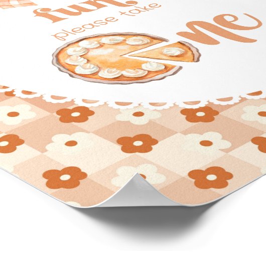 かわいこちゃんパイ我々はあなたがおもしろいの好意を持っていたことを願う ポスター (角)