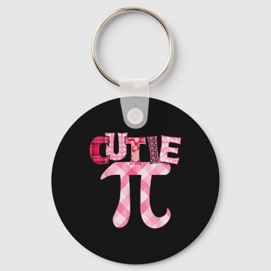 かわいこちゃんパイ日3.14数学先生ギークおもしろいValentin キーホルダー (正面)