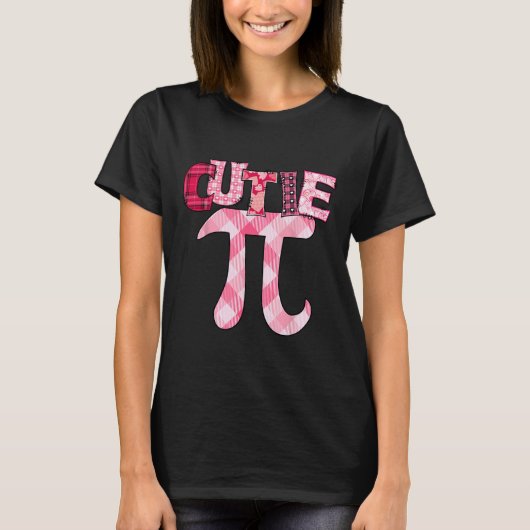 かわいこちゃんパイ日3.14数学先生ギークおもしろいValentin Tシャツ (正面)