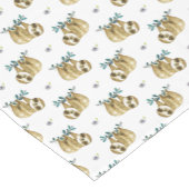 かわいこちゃんパイ水彩画の怠惰パターン ショートテーブルランナー (コーナー)