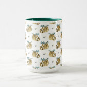 かわいこちゃんパイ水彩画の怠惰パターン マグカップ (中央)