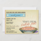 かわいこちゃんパイ男女兼用ベビーシャワーの招待 招待状 (正面)