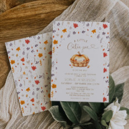 かわいこちゃんパイ男女兼用秋ベビーシャワー 招待状