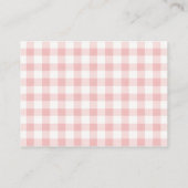 かわいこちゃんパイ秋ガールベビーシャワー表示シャワー エンクロージャーカード (裏面)