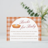 かわいこちゃんパイ秋ベビーシャワーブックベビーカード エンクロージャーカード (スタンド正面)