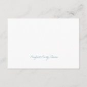 かわいこちゃんパイ秋ベビーシャワーブックベビーカード エンクロージャーカード (裏面)