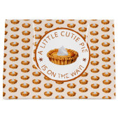 かわいこちゃんパイ秋ベビーシャワーラージ抱き枕 ラージペーパーバッグ (正面)