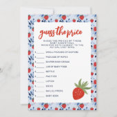 かわいこちゃんパイ秋ベビーシャワー価格を推測 招待状 (正面)