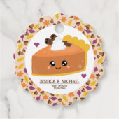 かわいこちゃんパイ秋ベビーシャワー フェイバータグ (正面)