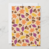 かわいこちゃんパイ秋誕生日招待状 招待状 (裏面)