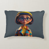 かわいこちゃんパイ装飾装飾用クッション アクセントクッション (裏面)