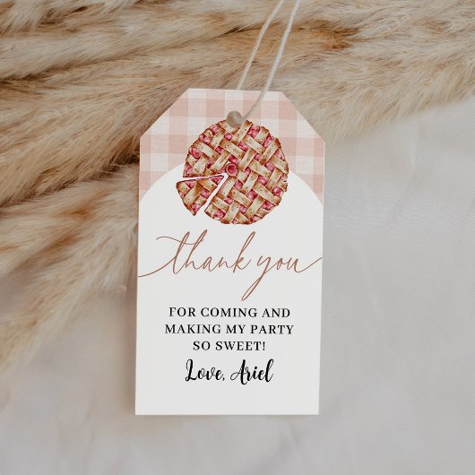 かわいこちゃんパイ誕生日パーティーありがとう ギフトタグ