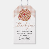 かわいこちゃんパイ誕生日パーティーありがとう ギフトタグ (正面)