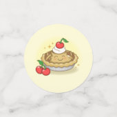 かわいこちゃんパイ誕生日パーティーキッズさくらんぼ コンフェッティ (スモール正面)