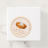 かわいこちゃんパイ赤ちゃんシャワーありがとうラベル フェイバータグ (インサイチュ)