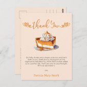 かわいこちゃんパイ赤ちゃんシャワーありがとう ポストカード (正面/裏面)