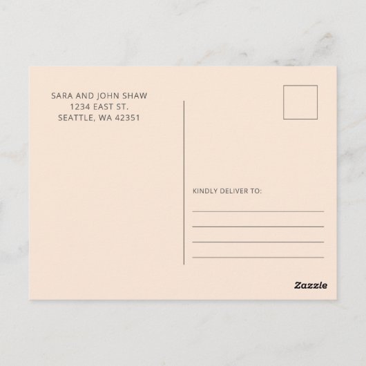 かわいこちゃんパイ赤ちゃんシャワーありがとう ポストカード (裏面)