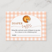 かわいこちゃんパイ赤ちゃんシャワーおむつラッフルエンクロージャカード エンクロージャーカード (正面)