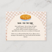 かわいこちゃんパイ赤ちゃんシャワーゲームベビーリクエスト エンクロージャーカード (正面)