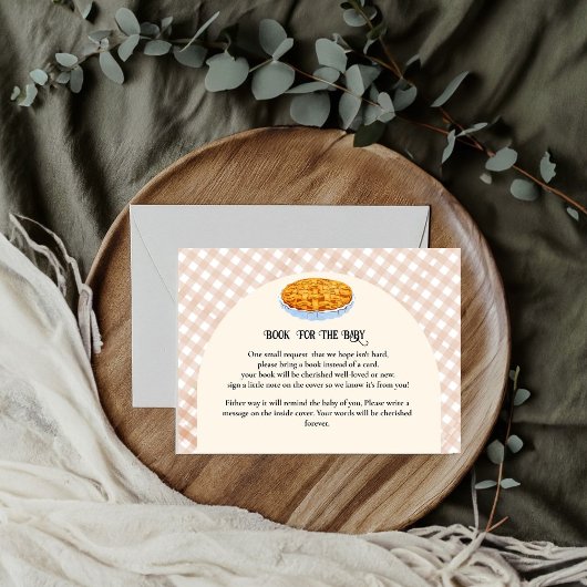 かわいこちゃんパイ赤ちゃんシャワーゲームベビーリクエスト エンクロージャーカード