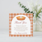 かわいこちゃんパイ赤ちゃんシャワーサンキューカード サンキューカード (スタンド正面)