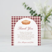 かわいこちゃんパイ赤ちゃんシャワーサンキューカード サンキューカード (スタンド正面)