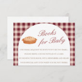 かわいこちゃんパイ赤ちゃんシャワーブックベビーカード エンクロージャーカード (正面/裏面)