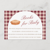 かわいこちゃんパイ赤ちゃんシャワーブックベビーカード エンクロージャーカード (正面)