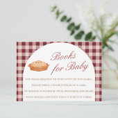 かわいこちゃんパイ赤ちゃんシャワーブックベビーカード エンクロージャーカード (スタンド正面)