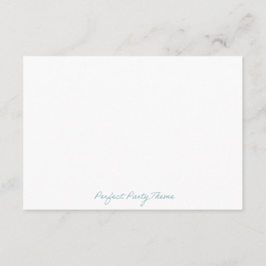 かわいこちゃんパイ赤ちゃんシャワーブックベビーカード エンクロージャーカード (裏面)