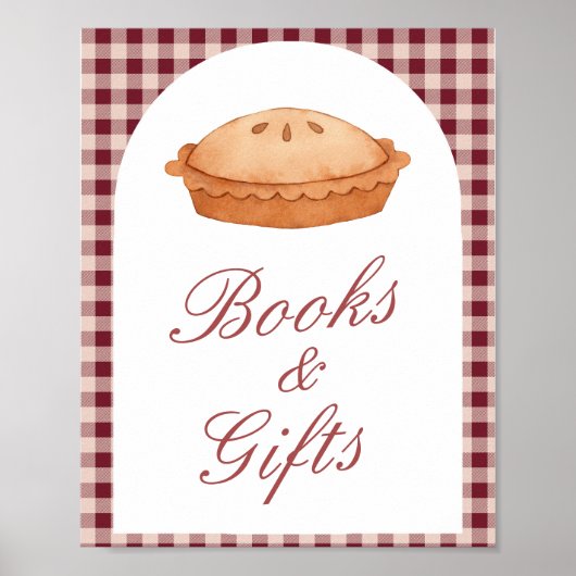 かわいこちゃんパイ赤ちゃんシャワーブック&ギフトサイン ポスター (正面)